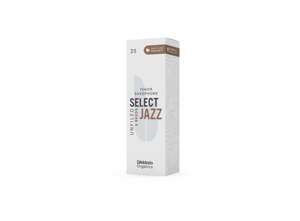 Daddario Organic Select Jazz Unfiled Tenor Saxophone Reeds Strength 2 Medium 5-pack Daddario Organic Select Jazz Unfiled Tenor Saxophone Reeds Strength 2 Medium 5-pack